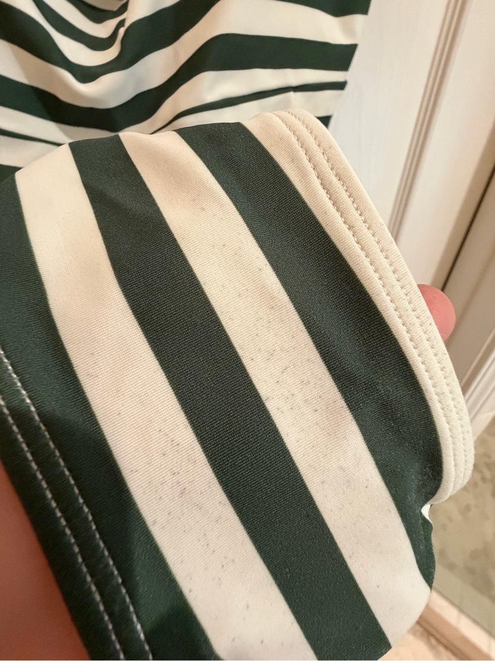 Summersalt Green and White Striped Tie Oasis - Picture 3 of 3